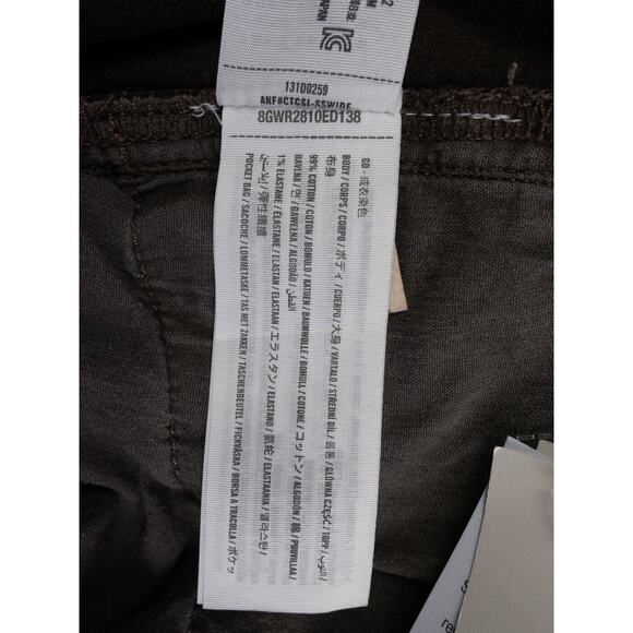 Abercrombie & Fitch Jeans Mens 36x34 Brown Vintage Stretch Straight Preppy NWT - Picture 3 of 16